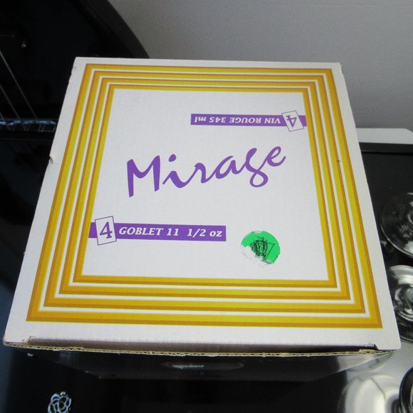 4 Wine Glasses Water Goblet with Gold Rim in Original Box Ancam Pasabahce Turkey - Picture 10 of 14